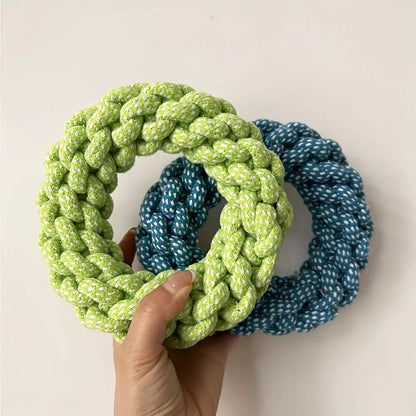 Durable Bite-Resistant Rope Dog Toy - Heavy-Duty Interactive Dental Cleaning Toy for Medium to Large Dogs, Ideal for Pulling Games and Solo Play