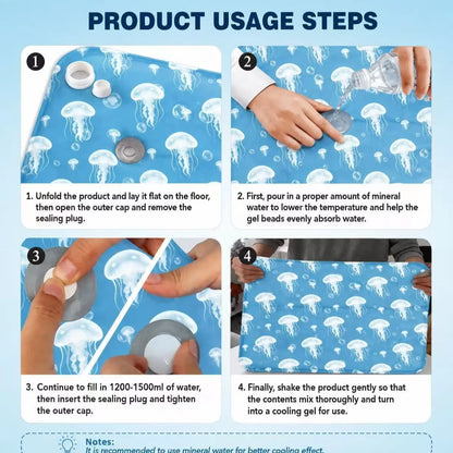 Pet Cooling Mat for Dogs and Cats, Waterproof and Bite-Resistant, Heat Relief Pad
