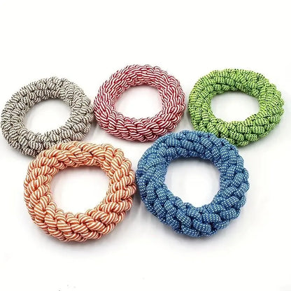 Durable Bite-Resistant Rope Dog Toy - Heavy-Duty Interactive Dental Cleaning Toy for Medium to Large Dogs, Ideal for Pulling Games and Solo Play