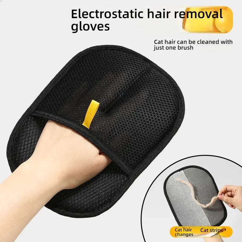 Pet Hair Removal Glove for Cats and Dogs - Effectively Captures Loose Fur with Flexible Design