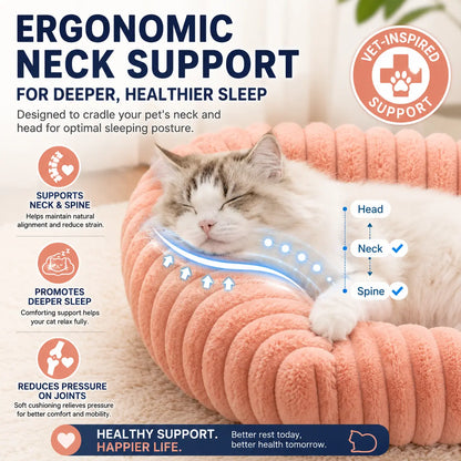Premium Fluffy Fleece Pet Sofa Bed - 4 Stylish Designs, Soft and Cozy, Washable Cover, Ideal for Indoor Cats and Outdoor Use