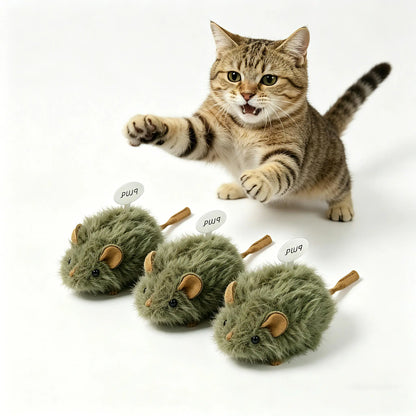 Interactive Plush Mouse Toy for Cats and Dogs - Sound-Activated, Catnip-Infused, Bite-Resistant Chew Toy for Boredom Relief and Engagement
