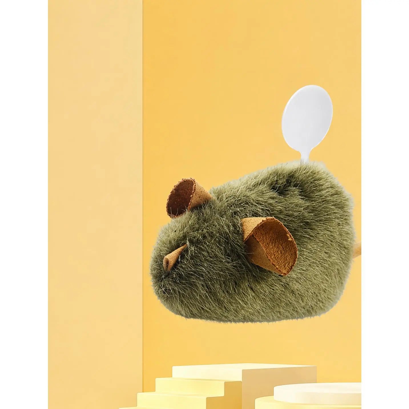 Interactive Plush Mouse Toy for Cats and Dogs - Sound-Activated, Catnip-Infused, Bite-Resistant Chew Toy for Boredom Relief and Engagement