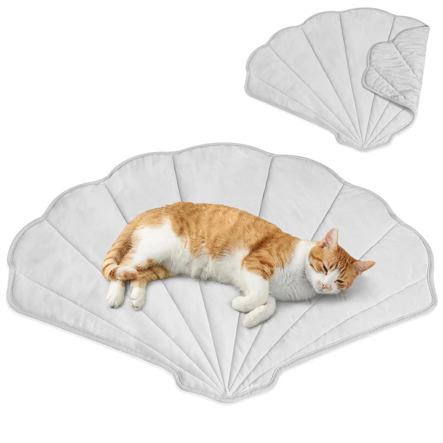 Petami Reversible Dog Cooling Mat - Unique Shape Soft Fleece and Nylon Blanket for All-Season Use, Q-Max > 0.3