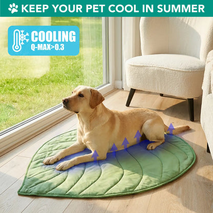 Petami Reversible Dog Cooling Mat - Unique Shape Soft Fleece and Nylon Blanket for All-Season Use, Q-Max > 0.3