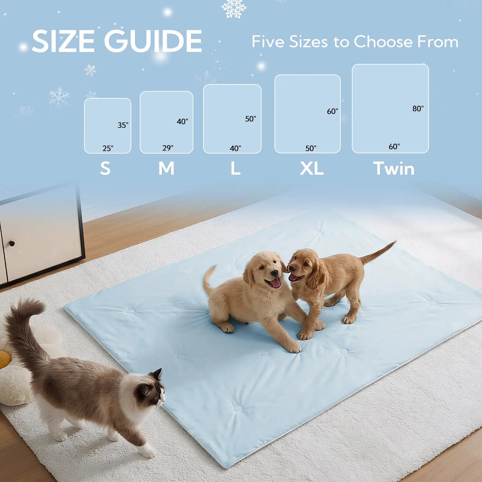 Soulbond Premium Cooling Pet Blanket for Cats and Dogs - Q-MAX 0.45 Breathable, Lightweight, and Machine Washable, Durable Sofa Protector and Multi-Functional Accessory