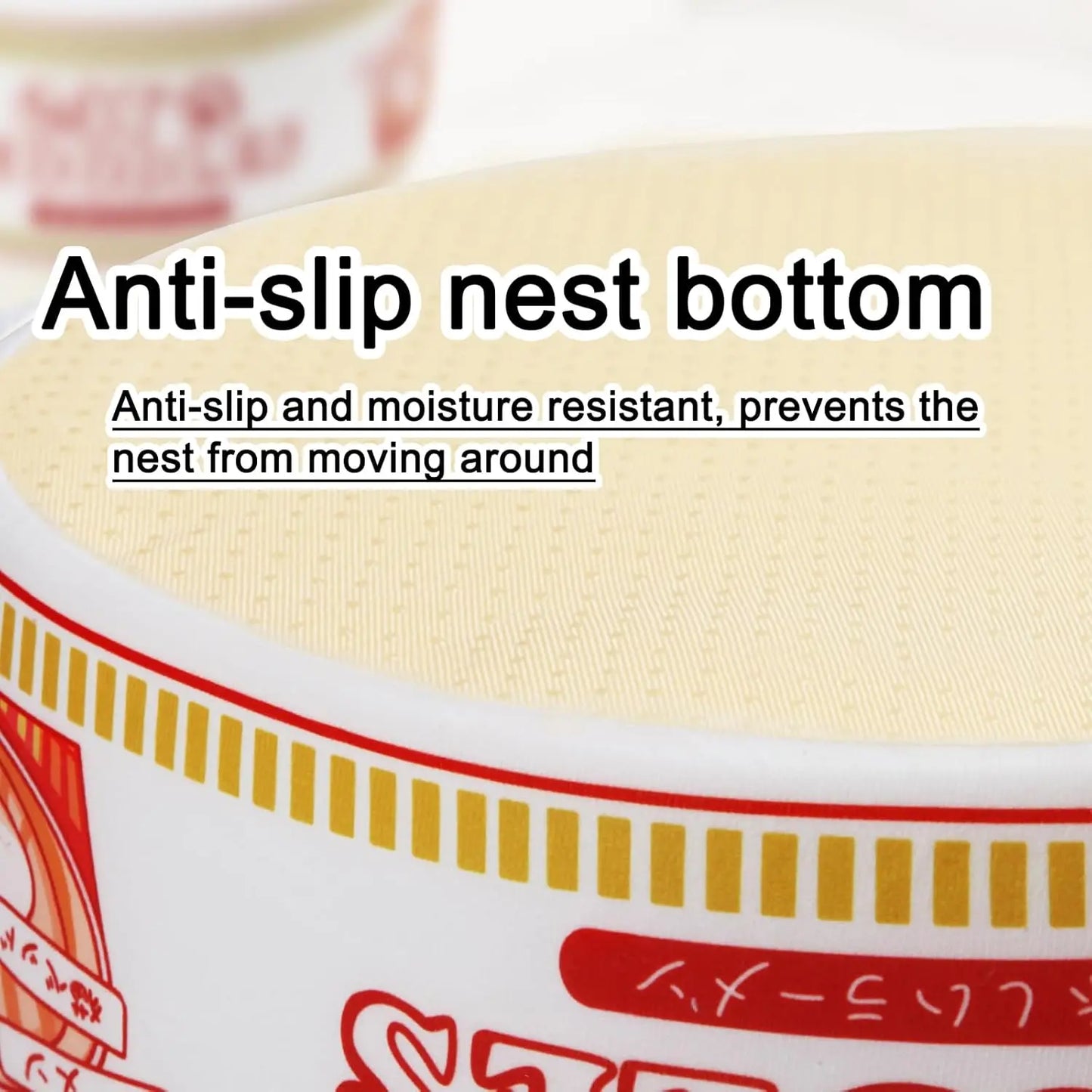 Ramen Noodle Pet Bed with Removable Washable Cushion - Cozy and Warm Nest for Indoor Cats and Dogs of All Sizes