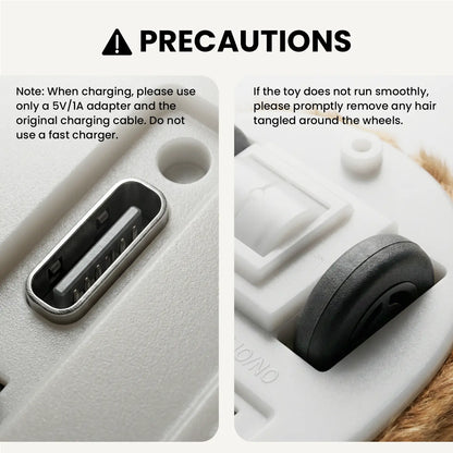 Geoorood Rechargeable Automatic Electric Cat Toy with Random Movement for Indoor Cats – Promotes Activity and Entertainment
