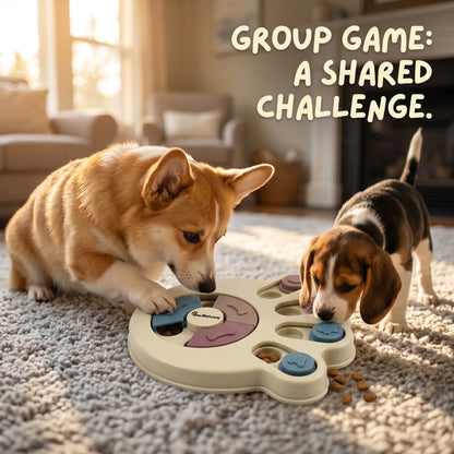 Interactive Dog Puzzle Toy and Slow Feeder Bowl - Level 1 Treat Dispenser for Mental Enrichment and Healthy Digestion