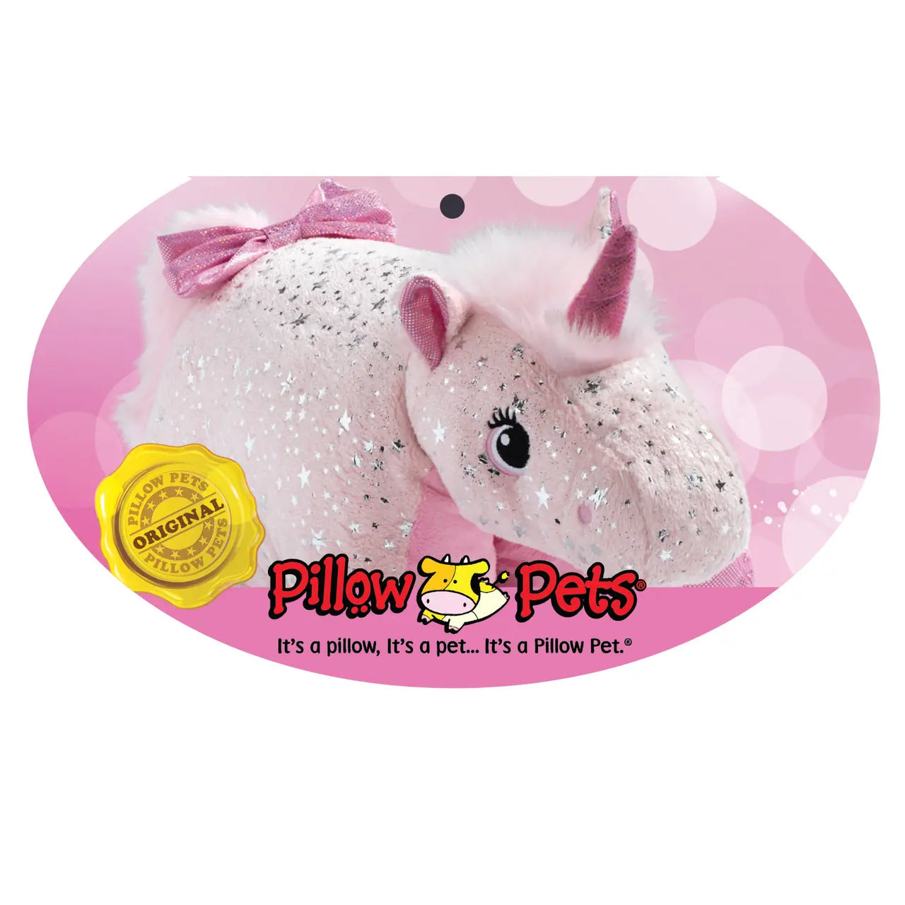 Sparkling Pink Unicorn Plush Pillow Pet