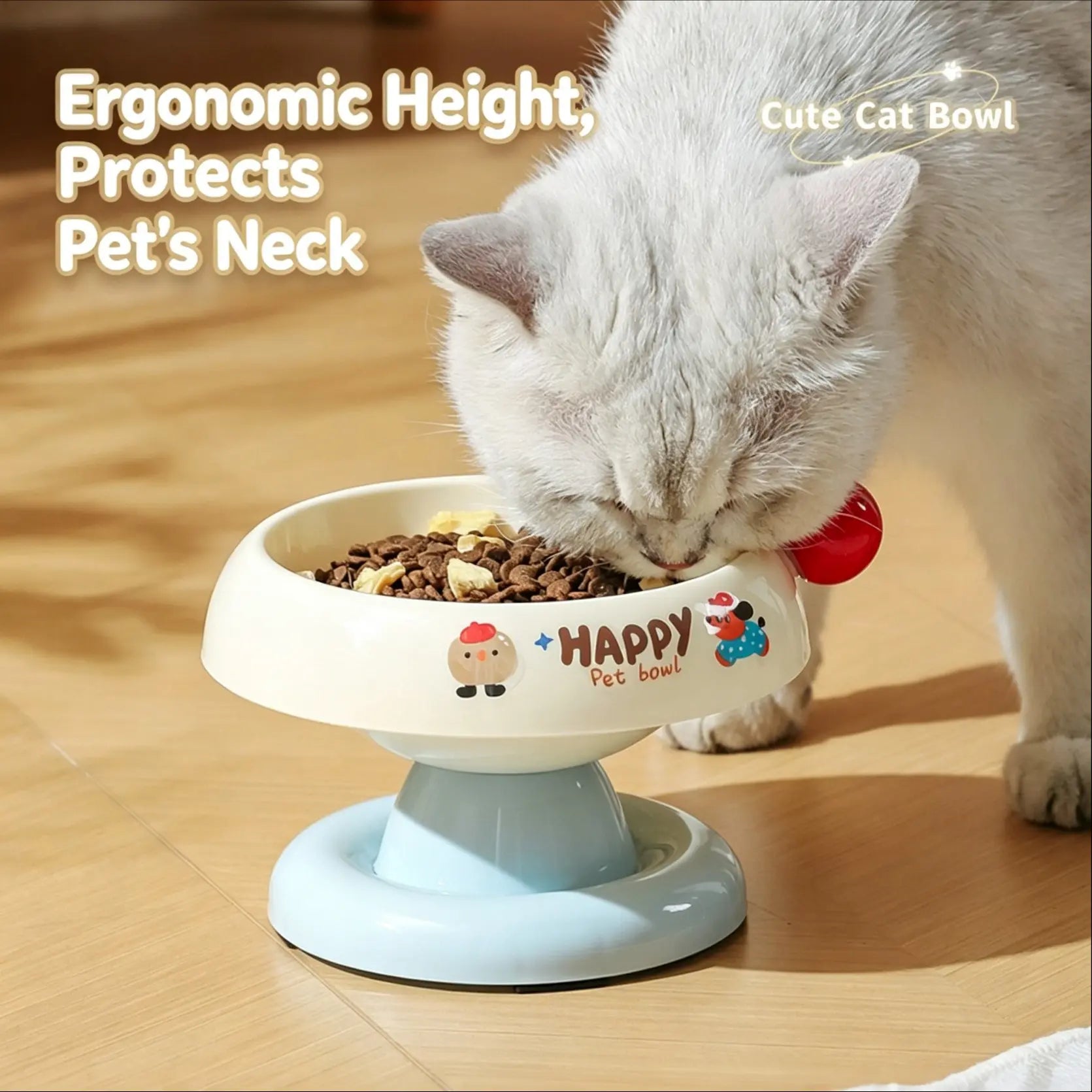 Premium Stainless Steel Pet Feeder Bowl for Cats and Dogs - Available in 3 Colors, Anti-Slip Design, Non-Tip Feature, Removable Inner Liner, Easy to Clean, Blackhead Prevention