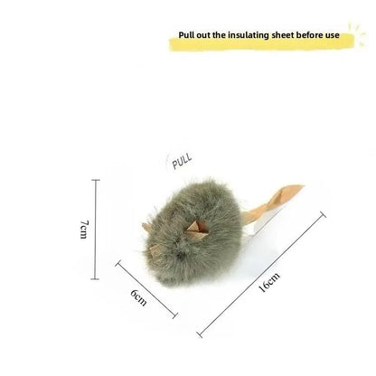 Interactive Plush Mouse Toy for Cats and Dogs - Sound-Activated, Catnip-Infused, Bite-Resistant Chew Toy for Boredom Relief and Engagement