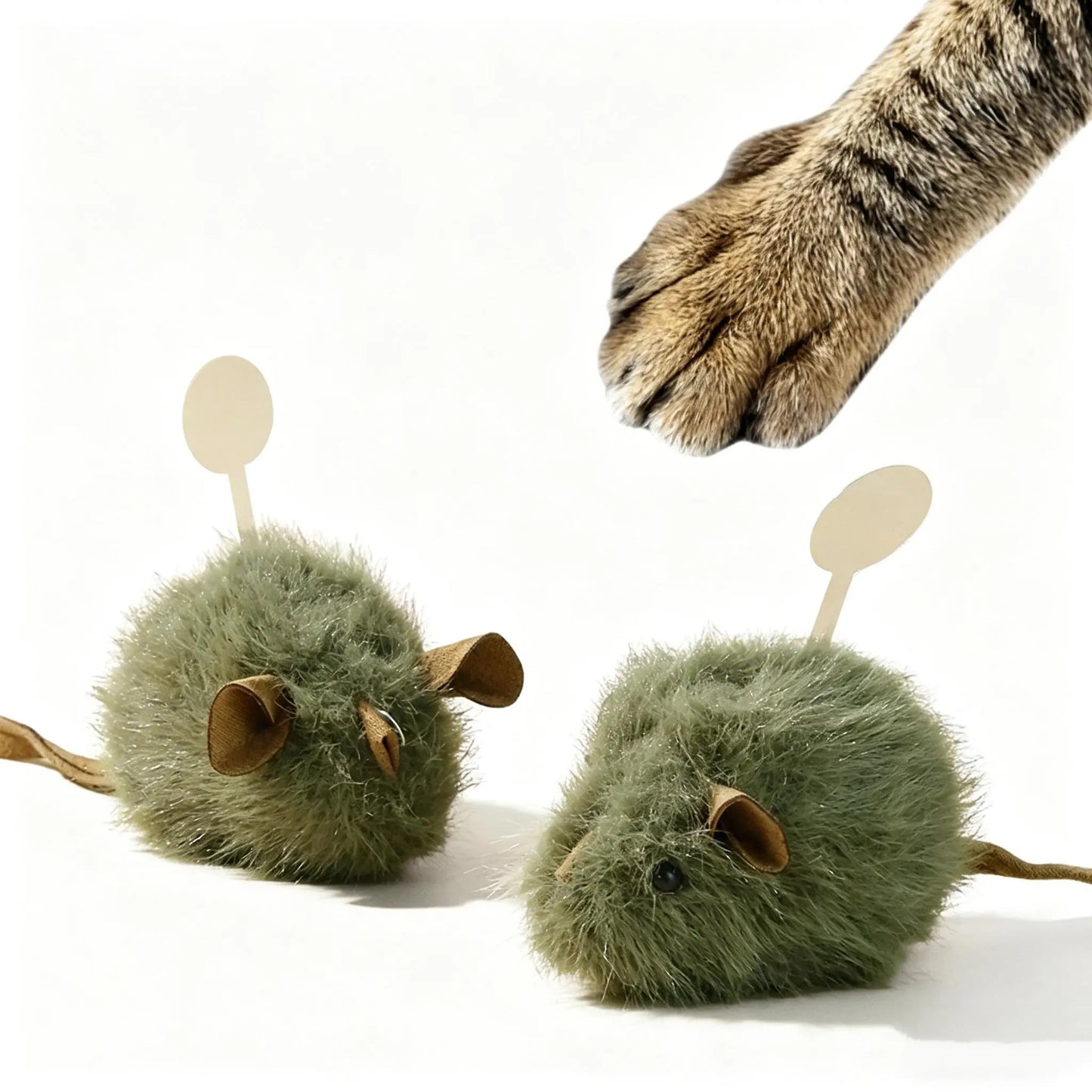 Interactive Plush Mouse Toy for Cats and Dogs - Sound-Activated, Catnip-Infused, Bite-Resistant Chew Toy for Boredom Relief and Engagement