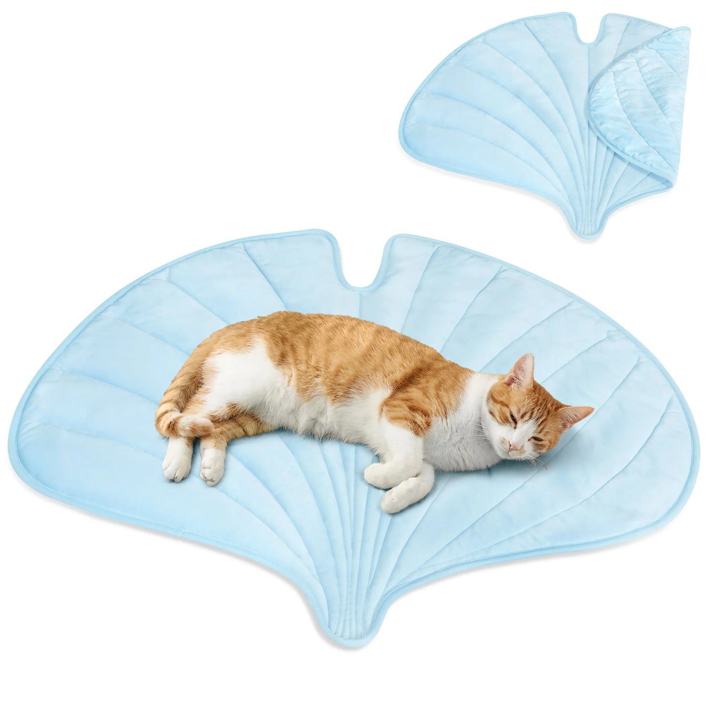 Petami Reversible Dog Cooling Mat - Unique Shape Soft Fleece and Nylon Blanket for All-Season Use, Q-Max > 0.3