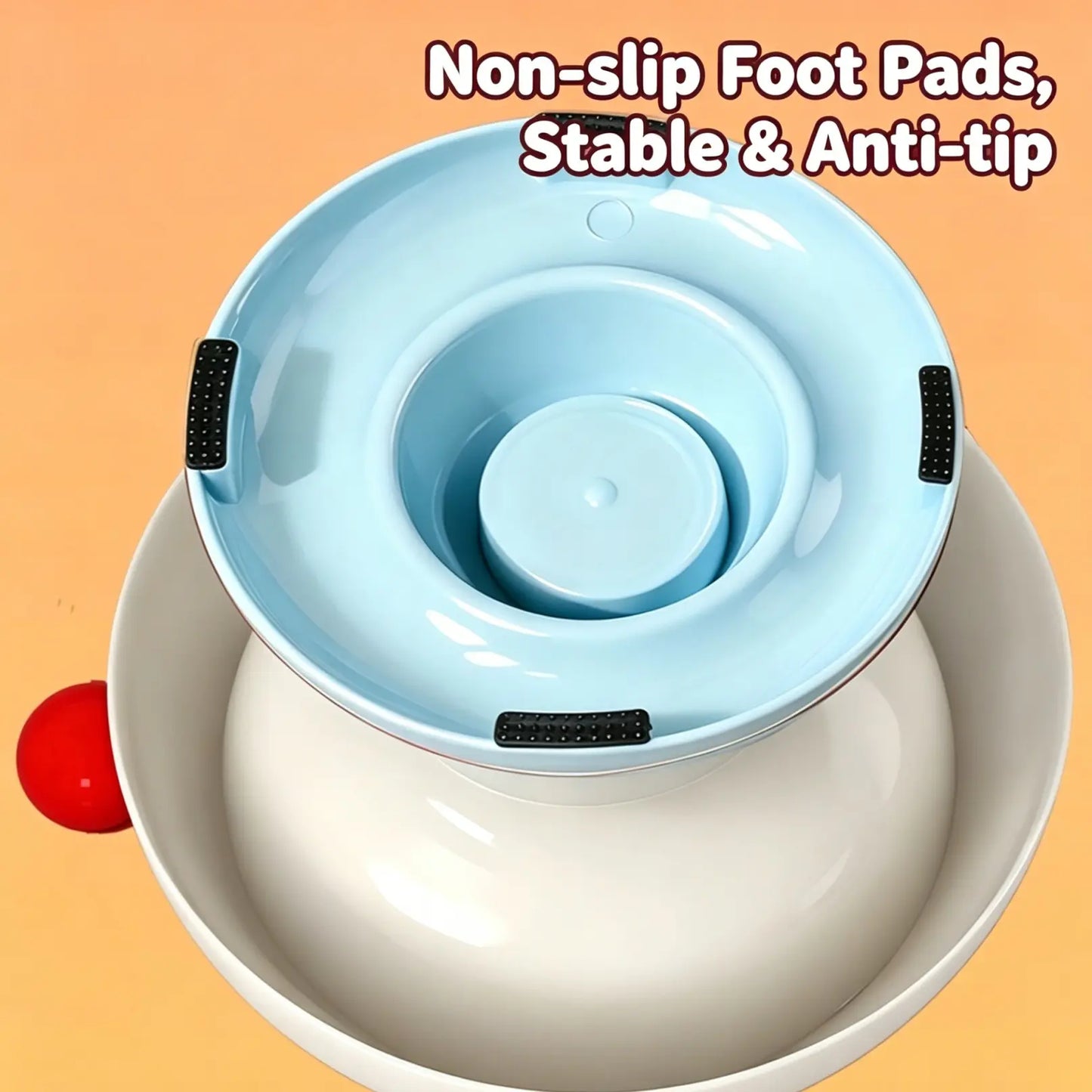 Premium Stainless Steel Pet Feeder Bowl for Cats and Dogs - Available in 3 Colors, Anti-Slip Design, Non-Tip Feature, Removable Inner Liner, Easy to Clean, Blackhead Prevention