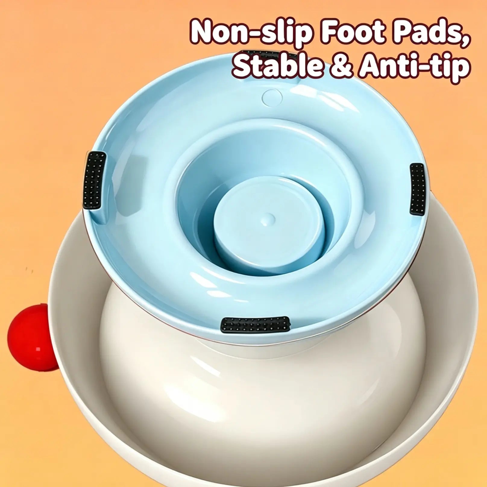 Premium Stainless Steel Pet Feeder Bowl for Cats and Dogs - Available in 3 Colors, Anti-Slip Design, Non-Tip Feature, Removable Inner Liner, Easy to Clean, Blackhead Prevention