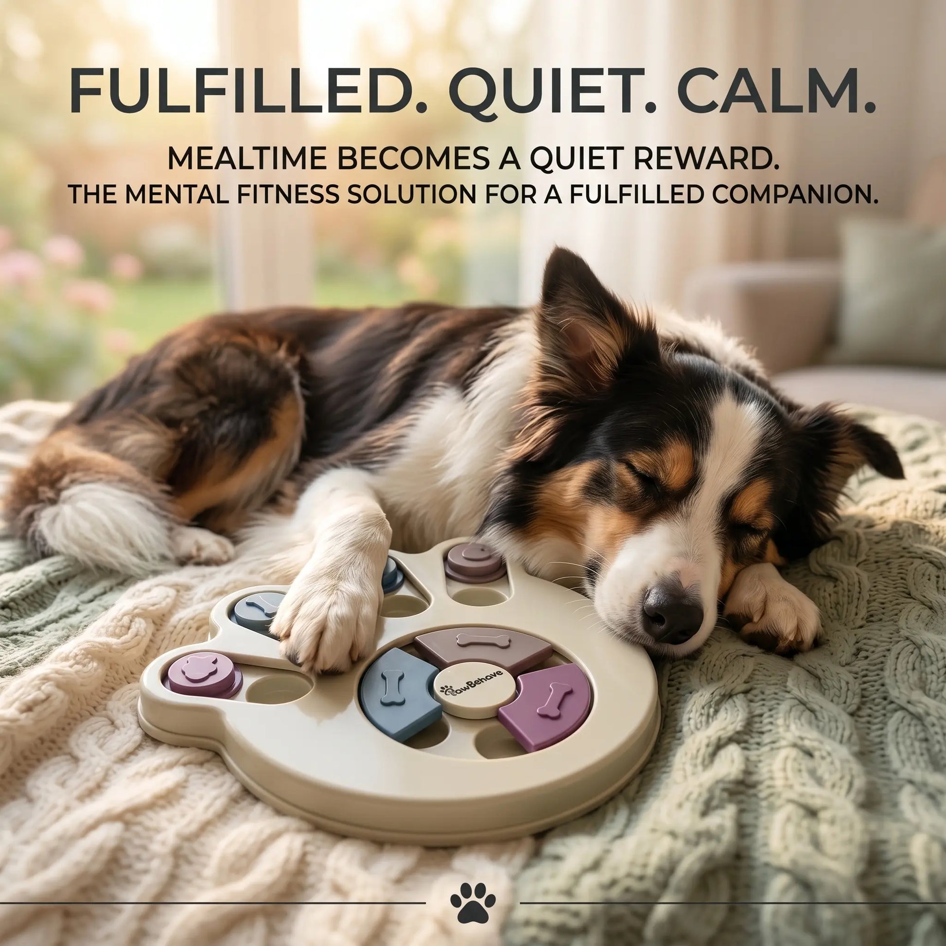 Interactive Dog Puzzle Toy and Slow Feeder Bowl - Level 1 Treat Dispenser for Mental Enrichment and Healthy Digestion