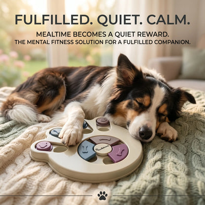 Interactive Dog Puzzle Toy and Slow Feeder Bowl - Level 1 Treat Dispenser for Mental Enrichment and Healthy Digestion