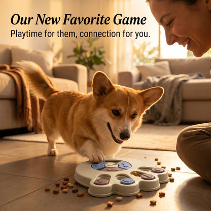 Interactive Dog Puzzle Toy and Slow Feeder Bowl - Level 1 Treat Dispenser for Mental Enrichment and Healthy Digestion