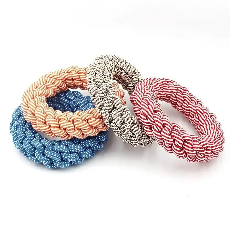 Durable Bite-Resistant Rope Dog Toy - Heavy-Duty Interactive Dental Cleaning Toy for Medium to Large Dogs, Ideal for Pulling Games and Solo Play