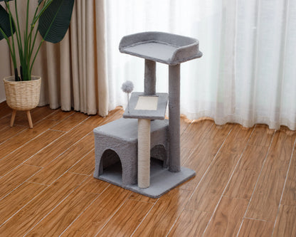 Indoor Multi-Level Cat Tree Tower with Sisal - Stable Pet Furniture for Cats