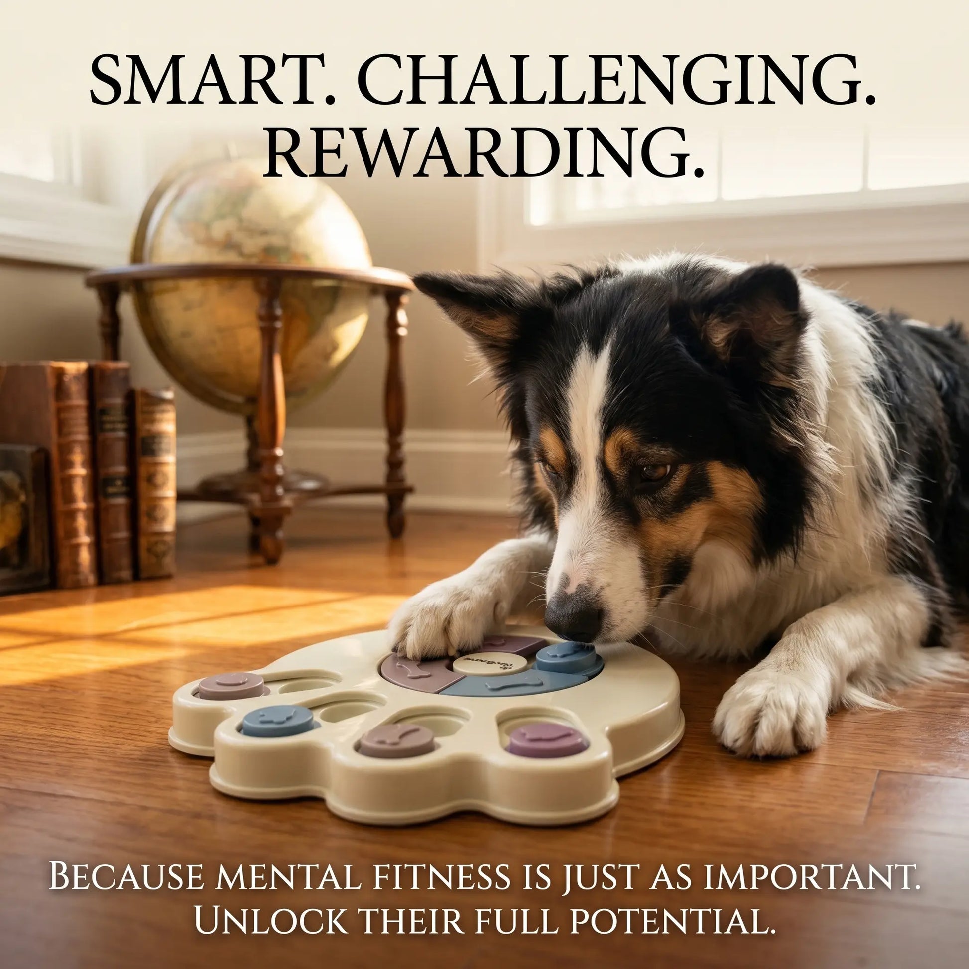Interactive Dog Puzzle Toy and Slow Feeder Bowl - Level 1 Treat Dispenser for Mental Enrichment and Healthy Digestion