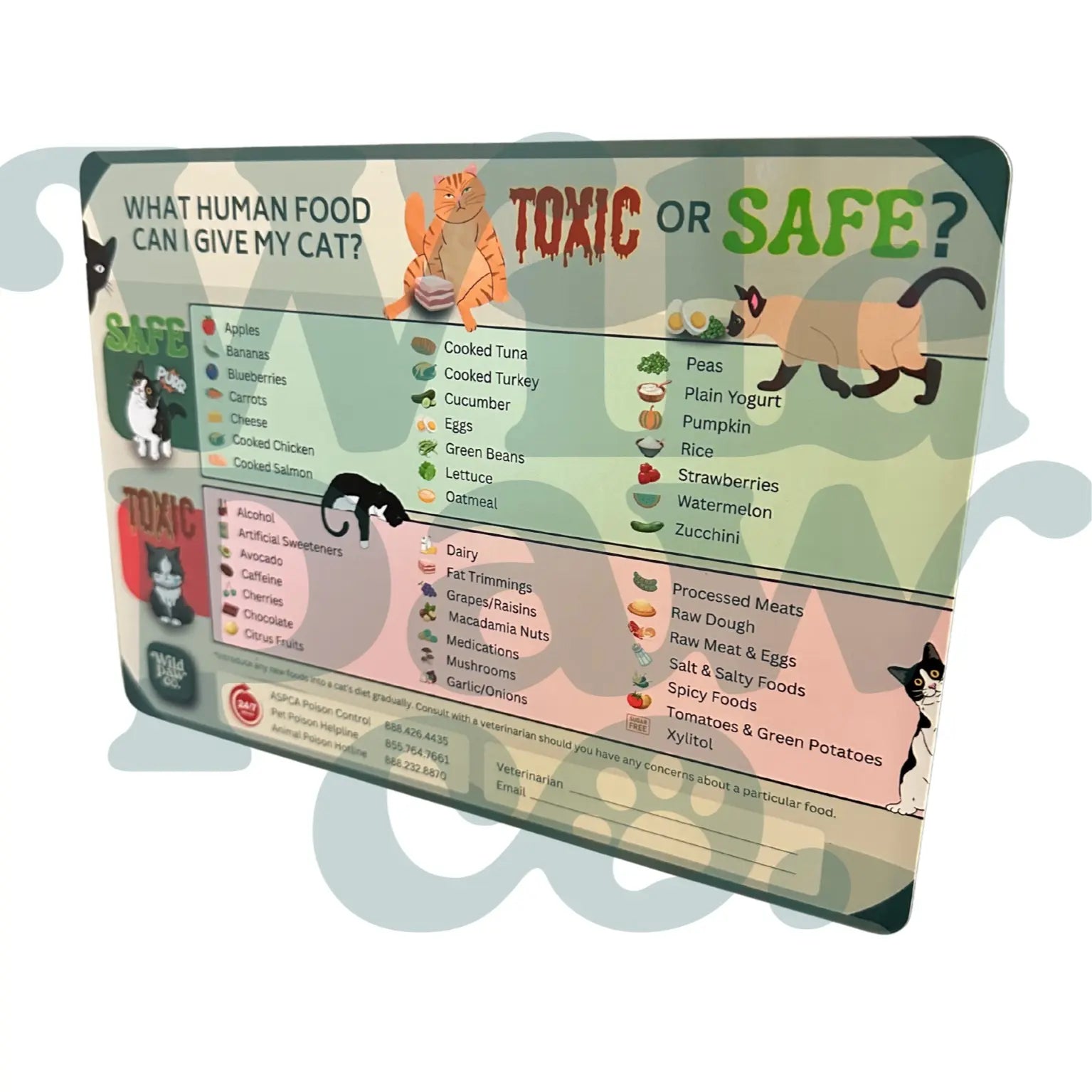 Pet Owner's Reference: Is This Safe for My Cat? Refrigerator Magnet