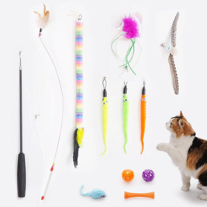 PURETOY Rumble Roo Cat Wrestling Toy - 22-Inch Kangaroo Puppet with Catnip Pouches and Treat Pocket, Includes Reinforced Protective Glove for Interactive Play, Ideal Bonding Toy for Cats of All Ages
