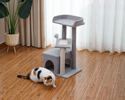 Indoor Multi-Level Cat Tree Tower with Sisal - Stable Pet Furniture for Cats