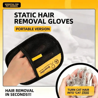 Promotional Offer: Buy Two Get One Free Anti-Static Pet Hair Removal Glove - Gentle Deshedding Grooming Mitt for Dogs, Cats, Puppies, and Kittens; Effective Shedding Remover and Easy-to-Clean Accessory for Home Furniture and Couch Hair Removal.